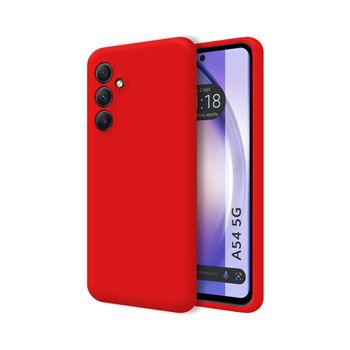 Funda Silicona Líquida Ultra Suave Samsung Galaxy A54 5g Color Roja