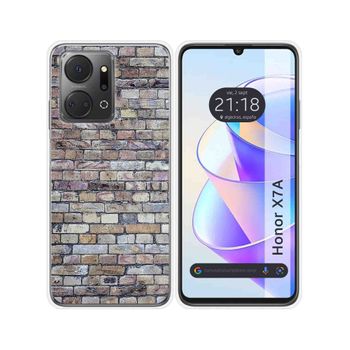 Funda Silicona Para Huawei Honor X7a Diseño Ladrillo 02 Dibujos