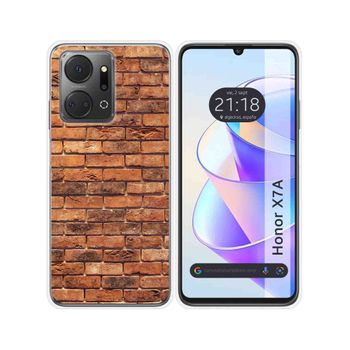 Funda Silicona Para Huawei Honor X7a Diseño Ladrillo 04 Dibujos