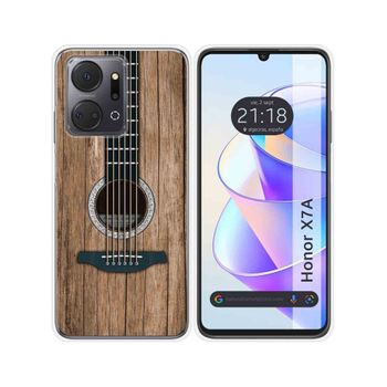 Funda Silicona Para Huawei Honor X7a Diseño Madera 11 Dibujos