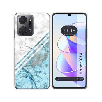 Funda Silicona Para Huawei Honor X7a Diseño Mármol 02 Dibujos