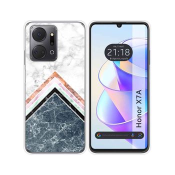 Funda Silicona Para Huawei Honor X7a Diseño Mármol 05 Dibujos