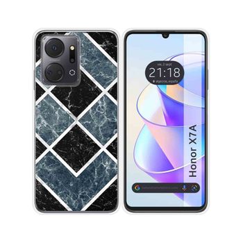 Funda Silicona Para Huawei Honor X7a Diseño Mármol 06 Dibujos