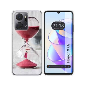 Funda Silicona Para Huawei Honor X7a Diseño Reloj Dibujos