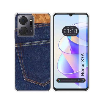 Funda Silicona Para Huawei Honor X7a Diseño Vaquero Dibujos