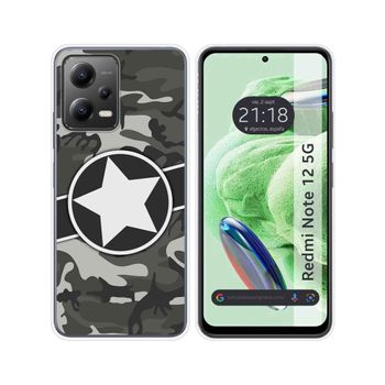 Funda Silicona Para Xiaomi Redmi Note 12 5g Diseño Camuflaje 02 Dibujos