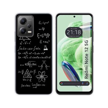 Funda Silicona Para Xiaomi Redmi Note 12 5g Diseño Formulas Dibujos