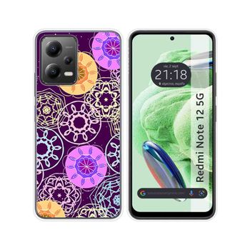 Funda Silicona Para Xiaomi Redmi Note 12 5g Diseño Radial Dibujos