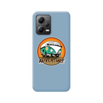 Funda Silicona Líquida Azul Para Xiaomi Redmi Note 12 5g Diseño Adventure Dibujos