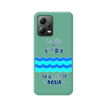 Funda Silicona Líquida Verde Para Xiaomi Redmi Note 12 5g Diseño Agua Dibujos