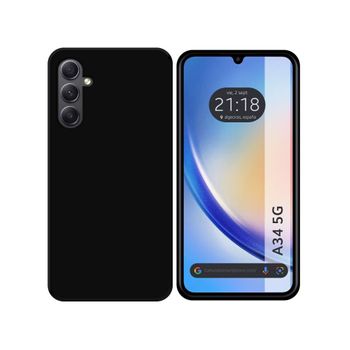 Funda Silicona Gel Tpu Negra Samsung Galaxy A34 5g