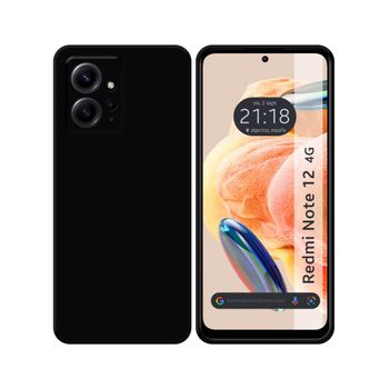 Funda Silicona Gel Tpu Negra Xiaomi Redmi Note 12 4g