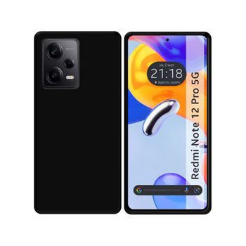 Funda Silicona Gel Tpu Negra Xiaomi Redmi Note 12 Pro 5g