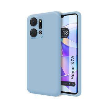 Funda Silicona Líquida Ultra Suave Huawei Honor X7a Color Azul