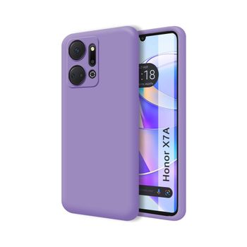 Funda Silicona Líquida Ultra Suave Huawei Honor X7a Color Morada