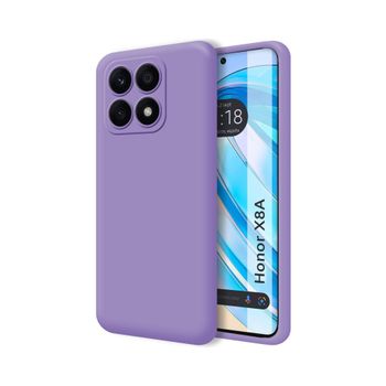 Funda Silicona Líquida Ultra Suave Huawei Honor X8a Color Morada