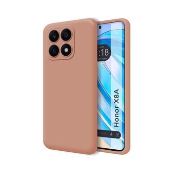 Funda Silicona Líquida Ultra Suave Huawei Honor X8a Color Rosa