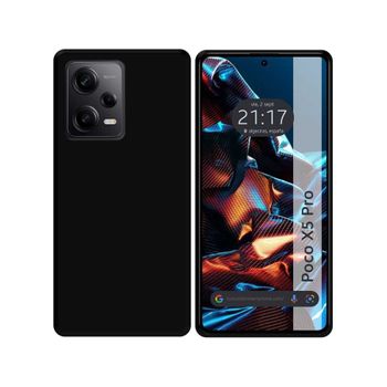 Funda Silicona Gel Tpu Negra Xiaomi Poco X5 Pro 5g