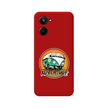 Funda Silicona Líquida Roja Realme 10 4g Diseño Adventure Dibujos