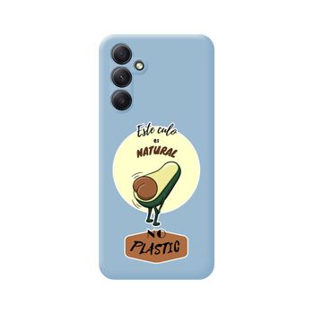 Funda Silicona Líquida Azul Samsung Galaxy A54 5g Diseño Culo Natural Dibujos