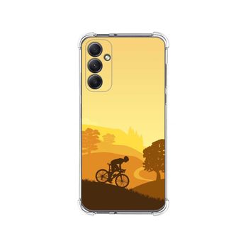 Funda Silicona Antigolpes Samsung Galaxy A34 5g Diseño Ciclista Dibujos