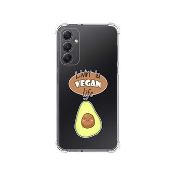 Funda Silicona Antigolpes Samsung Galaxy A34 5g Diseño Vegan Life Dibujos