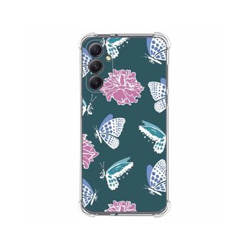 Funda Silicona Antigolpes Samsung Galaxy A34 5g Diseño Flores 10 Dibujos