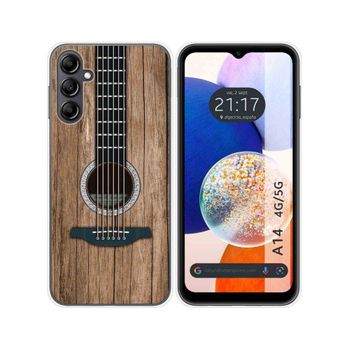 Funda Silicona Samsung Galaxy A14 4g / 5g Diseño Madera 11 Dibujos