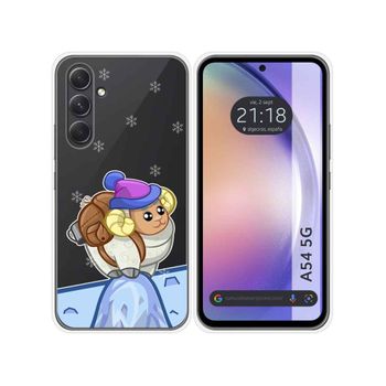 Funda Silicona Transparente Samsung Galaxy A54 5g Diseño Cabra Dibujos