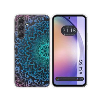 Funda Silicona Transparente Samsung Galaxy A54 5g Diseño Mandala Dibujos