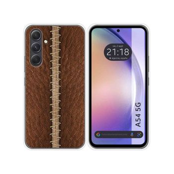 Funda Silicona Samsung Galaxy A54 5g Diseño Cuero 01 Dibujos