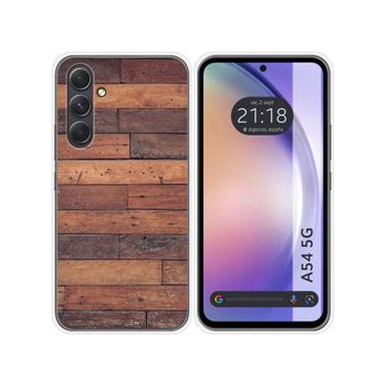 Funda Silicona Samsung Galaxy A54 5g Diseño Madera 03 Dibujos