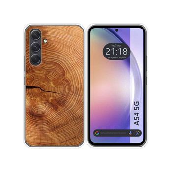 Funda Silicona Samsung Galaxy A54 5g Diseño Madera 04 Dibujos