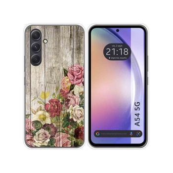 Funda Silicona Samsung Galaxy A54 5g Diseño Madera 08 Dibujos