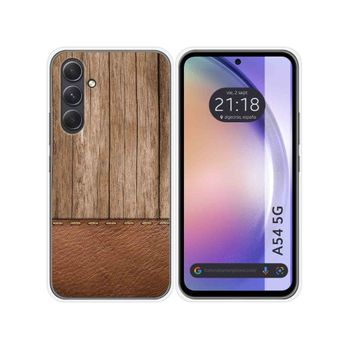 Funda Silicona Samsung Galaxy A54 5g Diseño Madera 09 Dibujos