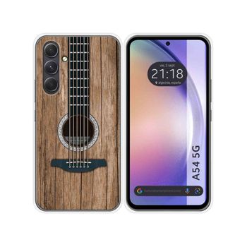 Funda Silicona Samsung Galaxy A54 5g Diseño Madera 11 Dibujos