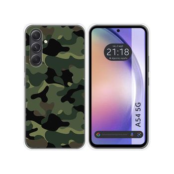 Funda Silicona Samsung Galaxy A54 5g Diseño Camuflaje Dibujos