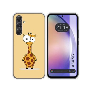 Funda Silicona Samsung Galaxy A54 5g Diseño Jirafa Dibujos