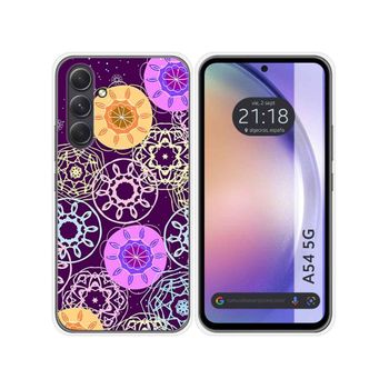 Funda Silicona Samsung Galaxy A54 5g Diseño Radial Dibujos