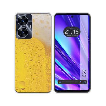 Funda Silicona Realme C55 Diseño Cerveza Dibujos