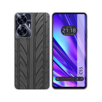 Funda Silicona Realme C55 Diseño Neumatico Dibujos