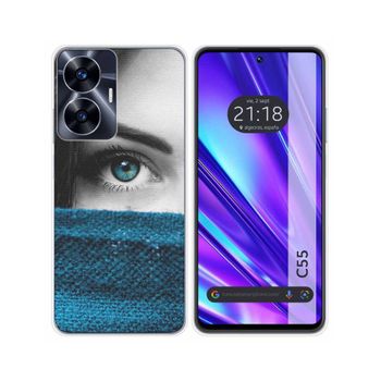 Funda Silicona Realme C55 Diseño Ojo Dibujos