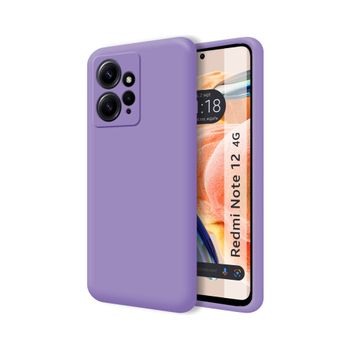 Funda Silicona Líquida Ultra Suave Xiaomi Redmi Note 12 4g Color Morada