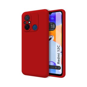 Funda Silicona Líquida Ultra Suave Xiaomi Redmi 12c Color Roja