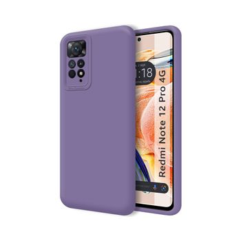 Funda Silicona Líquida Ultra Suave Xiaomi Redmi Note 12 Pro 4g Color Morada