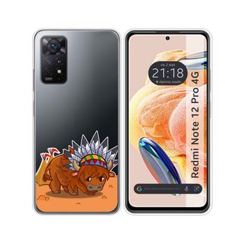 Funda Silicona Transparente Xiaomi Redmi Note 12 Pro 4g Diseño Bufalo Dibujos