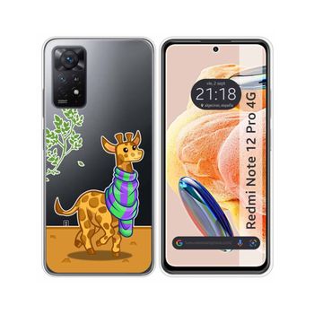 Funda Silicona Transparente Xiaomi Redmi Note 12 Pro 4g Diseño Jirafa Dibujos