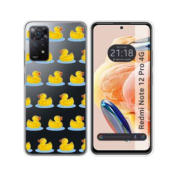 Funda Silicona Transparente Xiaomi Redmi Note 12 Pro 4g Diseño Pato Dibujos