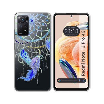 Funda Silicona Transparente Xiaomi Redmi Note 12 Pro 4g Diseño Plumas Dibujos