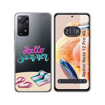 Funda Silicona Transparente Xiaomi Redmi Note 12 Pro 4g Diseño Summer Dibujos